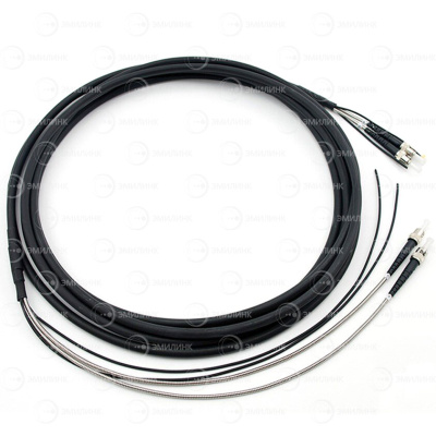 Сборка кабельная 8pc, ST/UPC-ST/UPC 9/125мкм, длина 40м, вывод 0.4м, буфер 3мм (NTSS-FO-BR-9-8-2.5-NU) в бухте в России