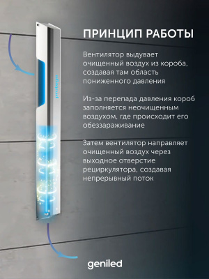 Рециркулятор воздуха бактерицидный Geniled Protego UV218F320 в России